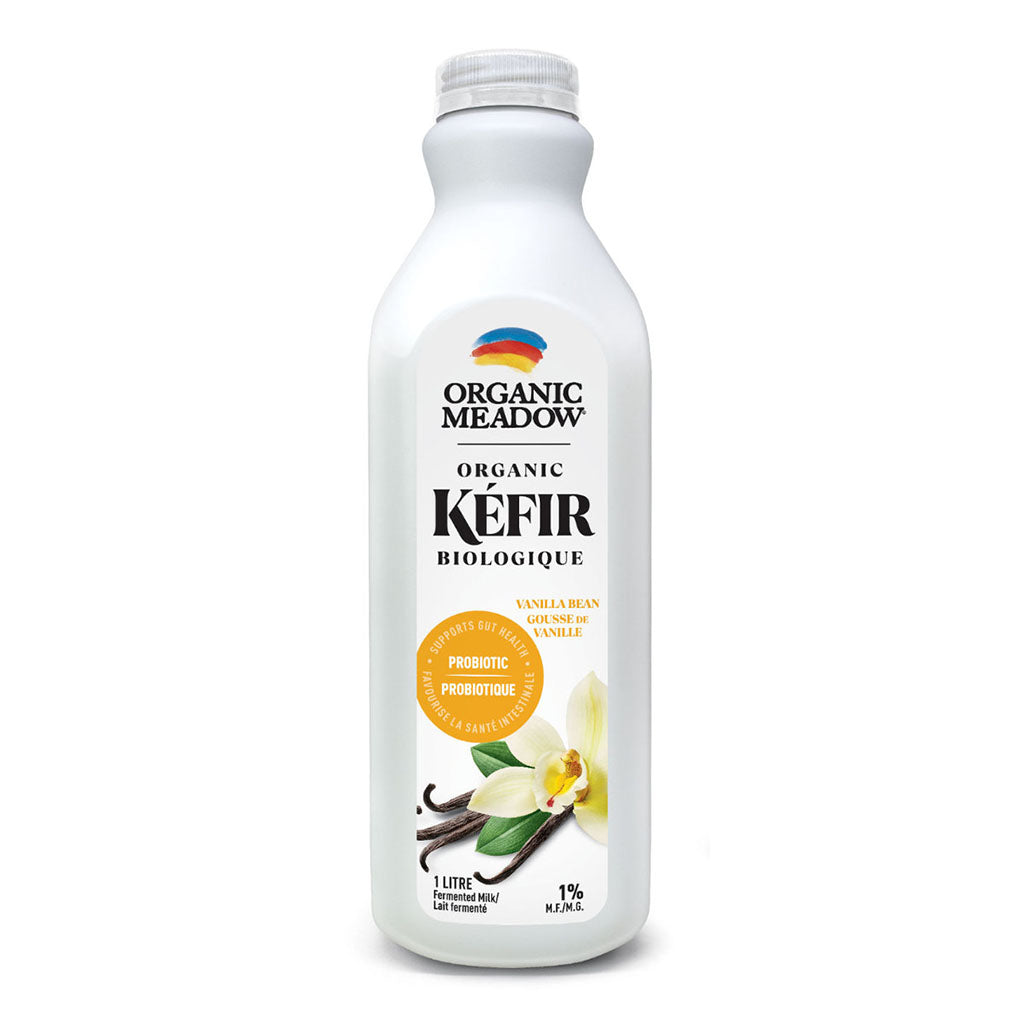 organic meadow kéfir biologique gousse de vanille 1 litre