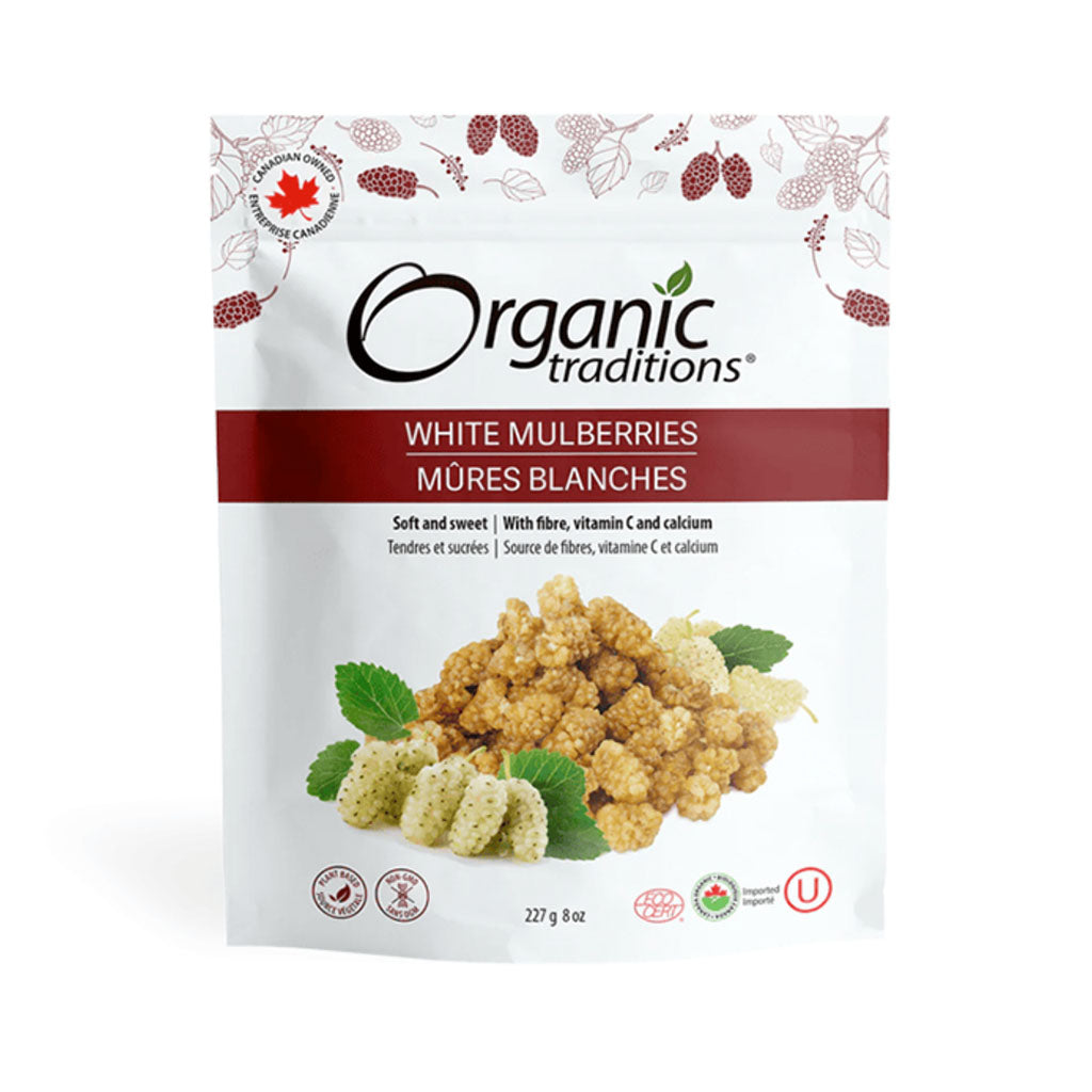 organic traditions mûres blanches biologiques 227 g