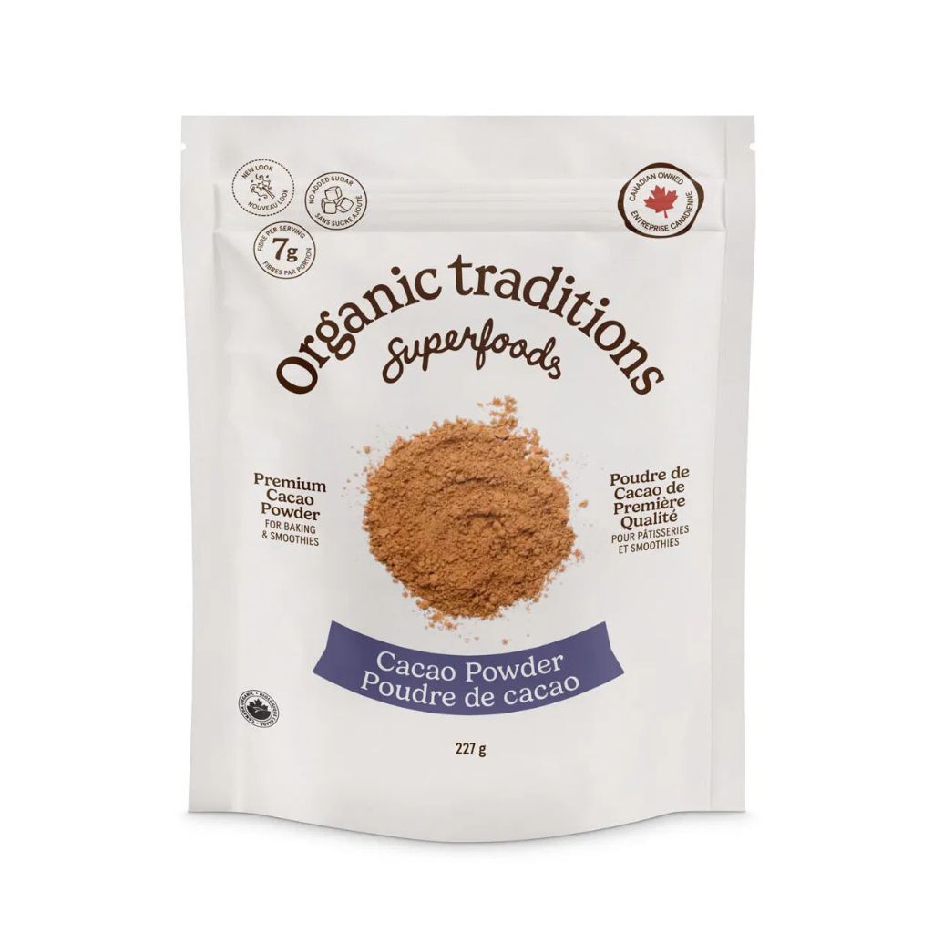 poudre de cacao biologique Organic Traditions - La Boite à Grains
