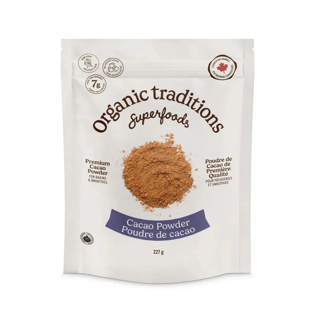 poudre de cacao biologique Organic Traditions - La Boite à Grains