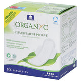 organyc 10 abundant flow towels - La Boite à Grains