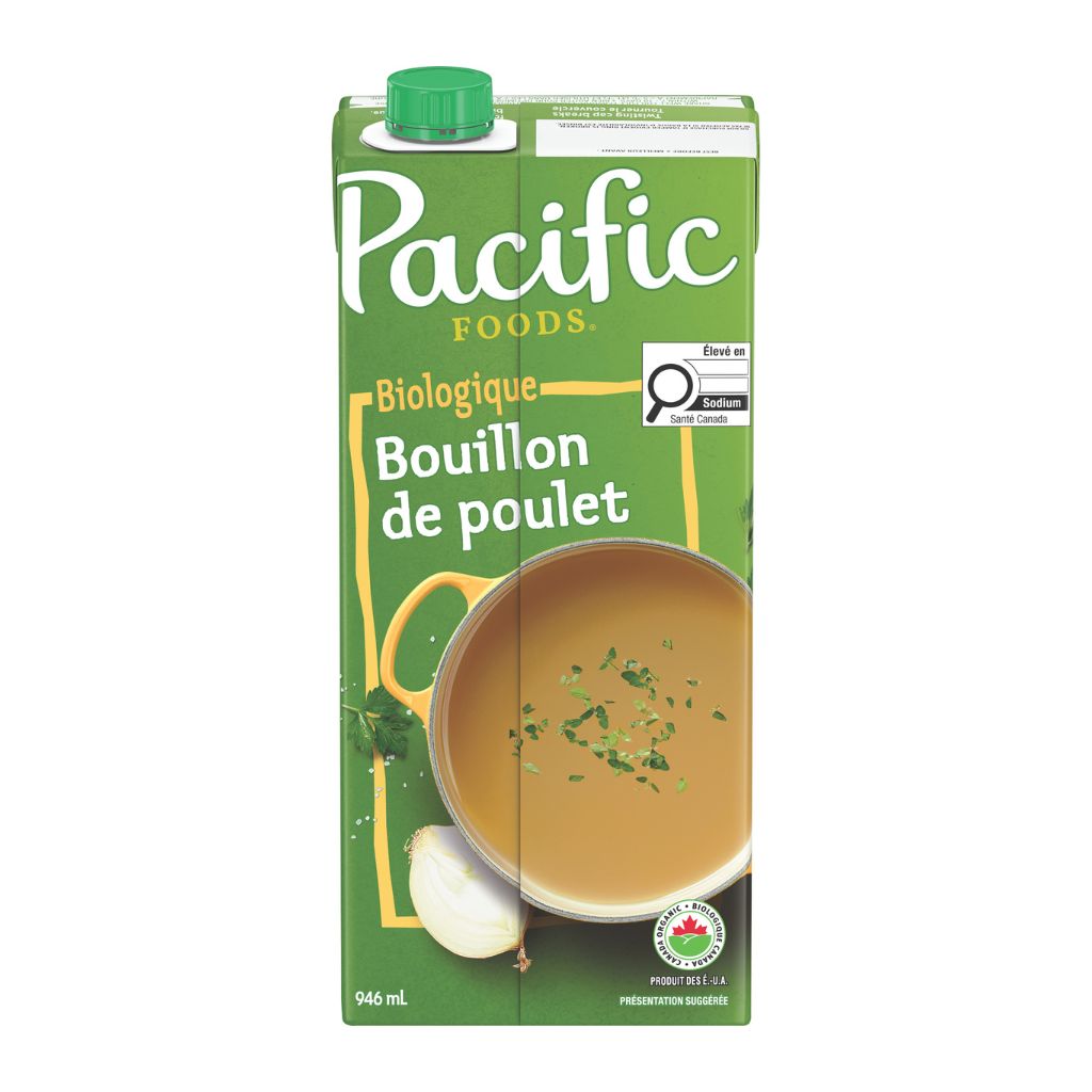 bouillon de poulet biologique Pacific Foods - La Boite à Grains