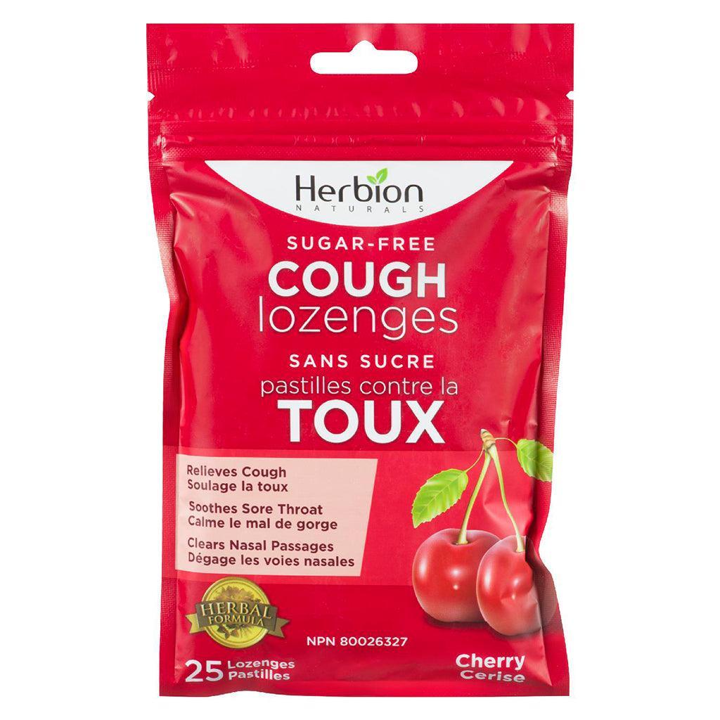 Pastilles Contre la Toux Cerise Sans Sucre Herbion - La Boite à Grains