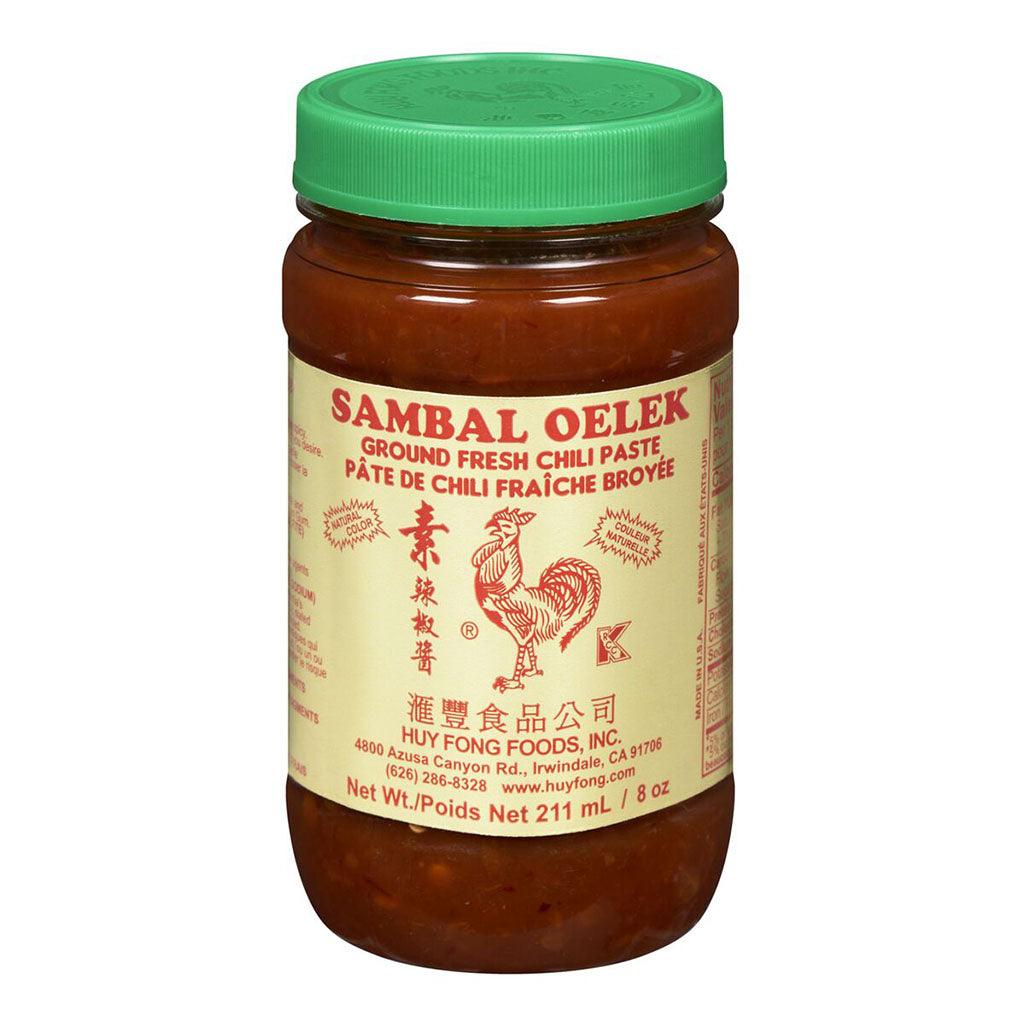 Pâte de Chili Fraîche Broyée Sambal Oelek Huy Fong Foods - La Boite à Grains