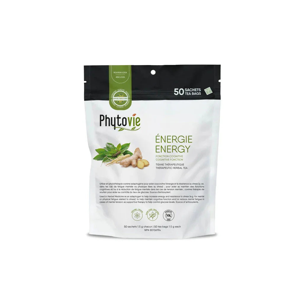 Phytovie organic energy herbal tea - La Boite à Grains