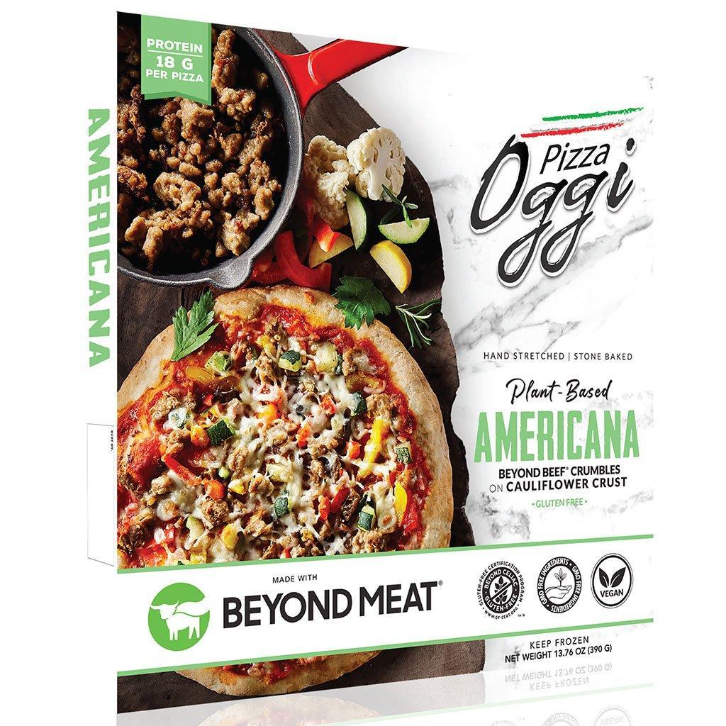 Pizza Americana Beyond Meat Gluten Free Pizza Oggi - La Boite à Grains