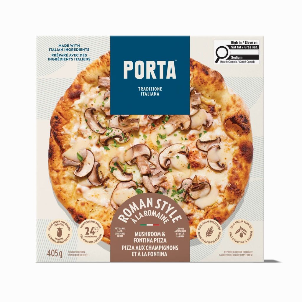 pizza aux champignons et à la frontina Porta - La Boite à Grains