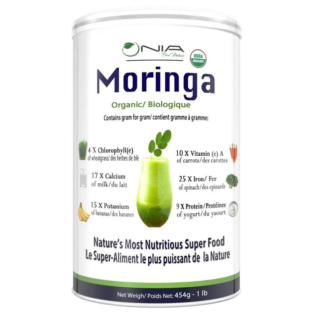 Organic Moringa Leaf Powder Nia Pure Nature - La Boite à Grains