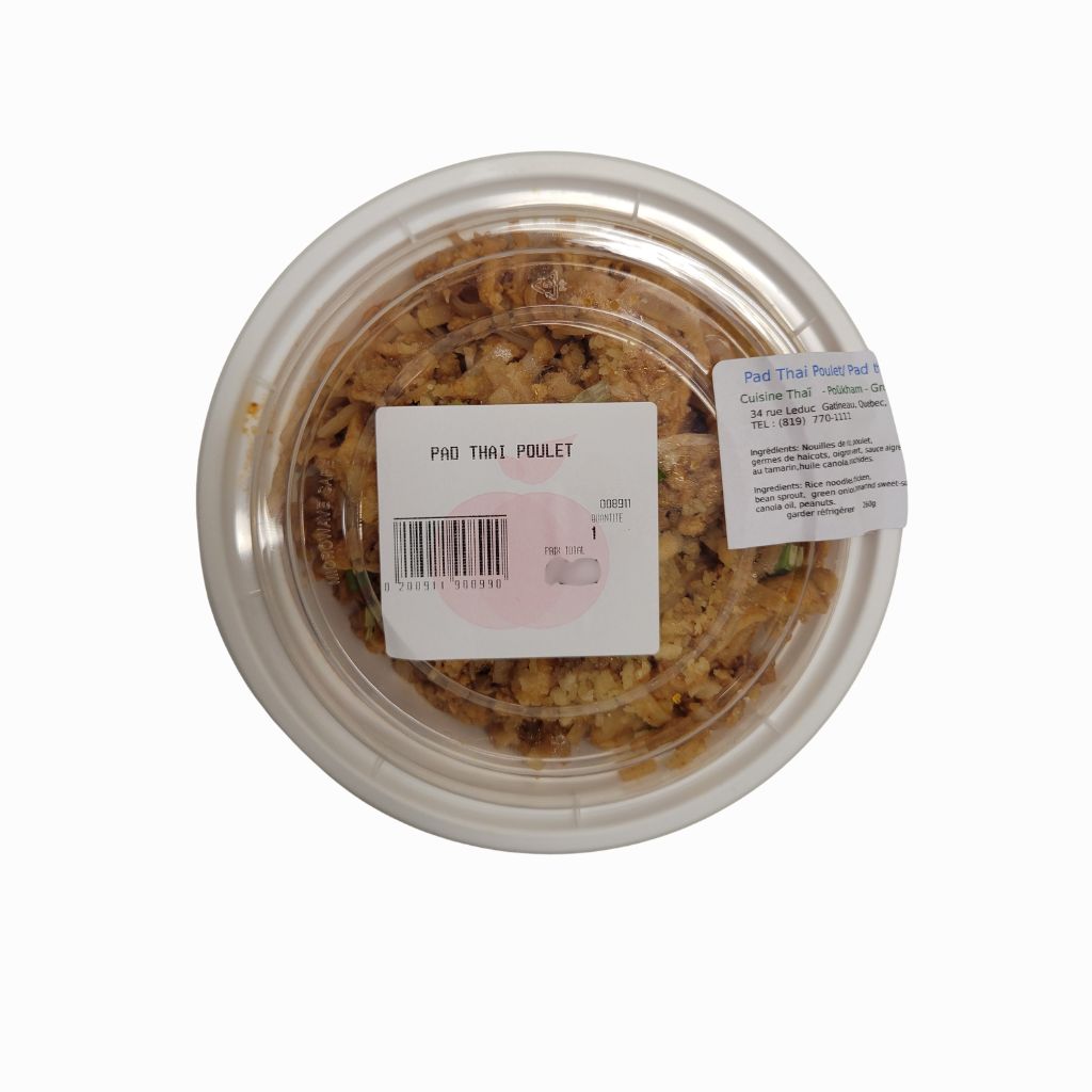 pad thaï au poulet Poûkham - La Boite à Grains