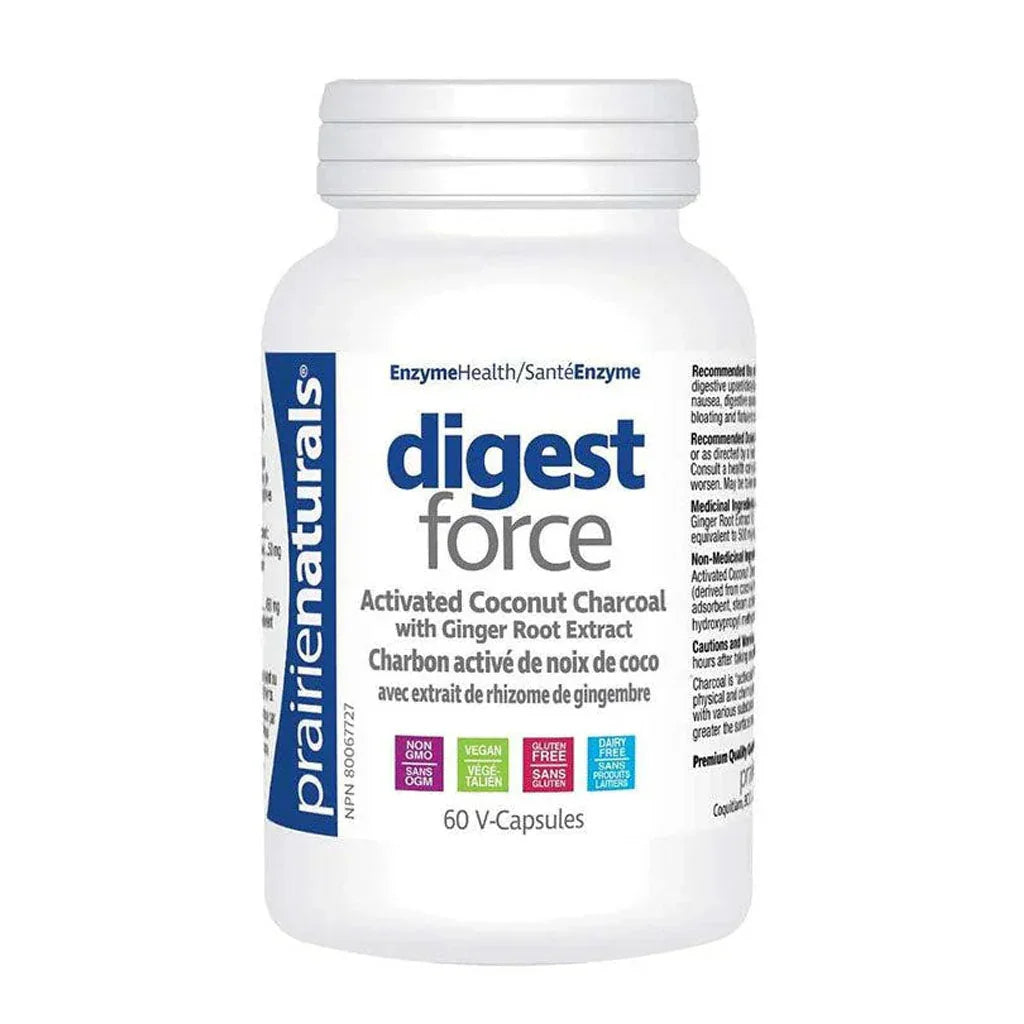 Prairie Naturals Digest Force 60 capsules végétales - La Boite à Grains