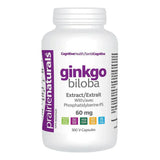 Prairie Naturals Ginkgo Biloba 60 mg 360 capsules végétales - La Boite à Grains