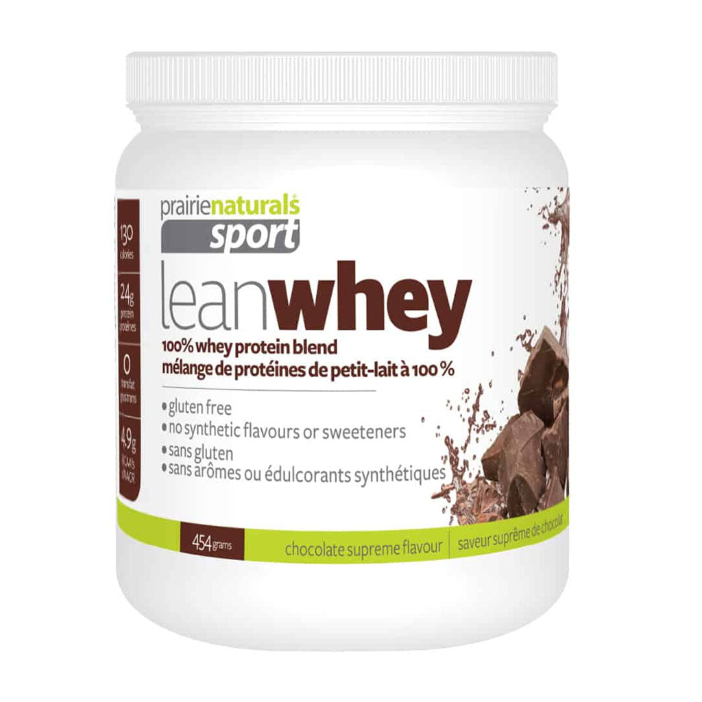 Prairie Naturals Mélange de Protéines de Petit-Lait Saveur Suprême de Chocolat 454 g - La Boite à Grains