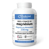 bisglycinate de magnésium élémentaire 200 mg Preferred Nutrition - La Boite à Grains