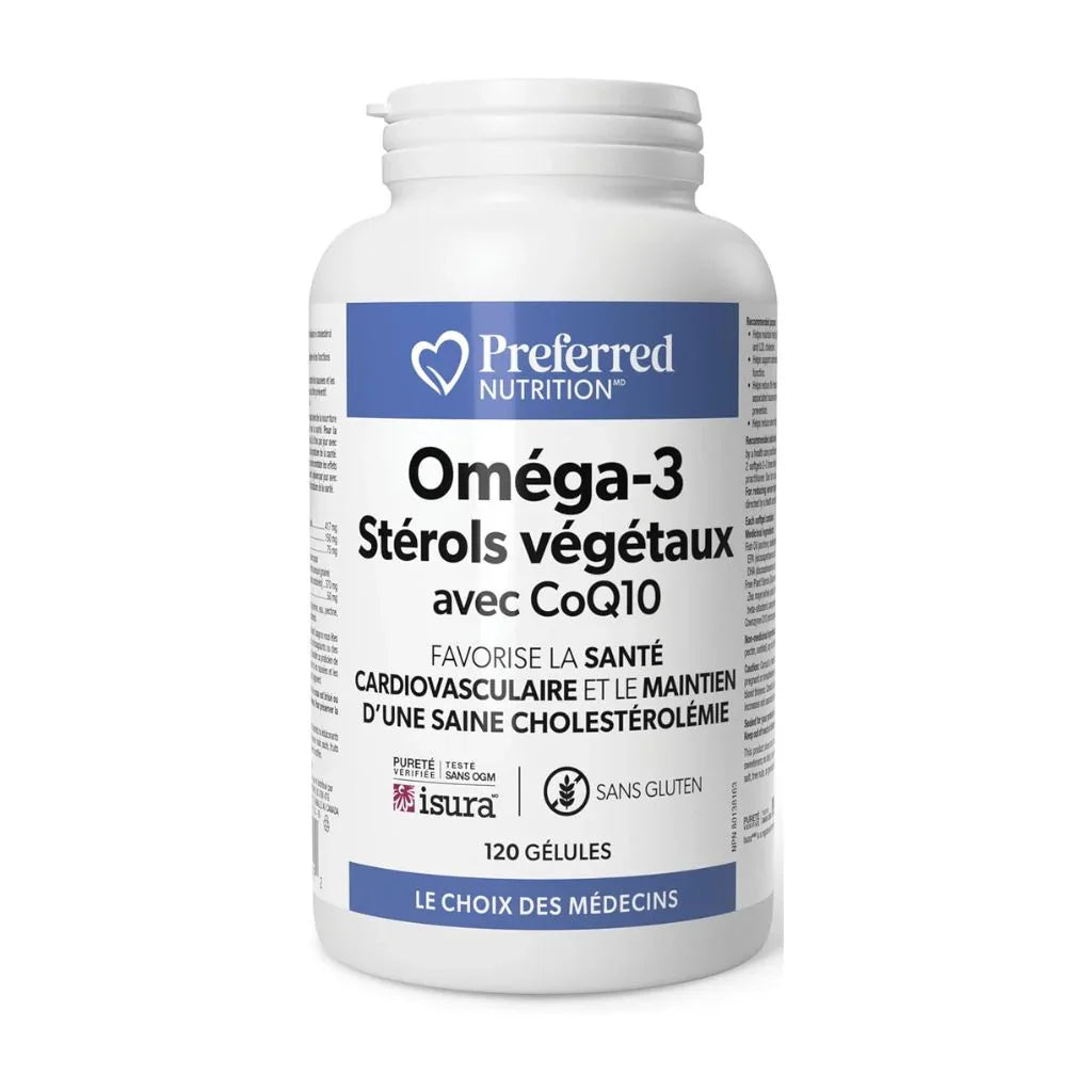 Omega-3 Plant Sterols with CoQ10 Preferred Nutrition - La Boite à Grains