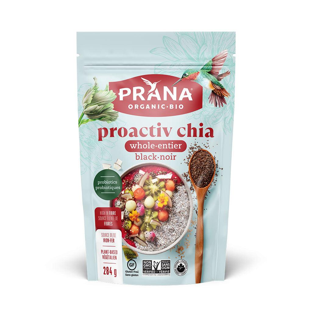 Proactiv Chia Noir Entier Bio Prana - La Boite à Grains