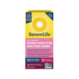 Probiotiques Flore Suprême Extra Soin pour Femmes 50 Milliards Renew Life - La Boite à Grains