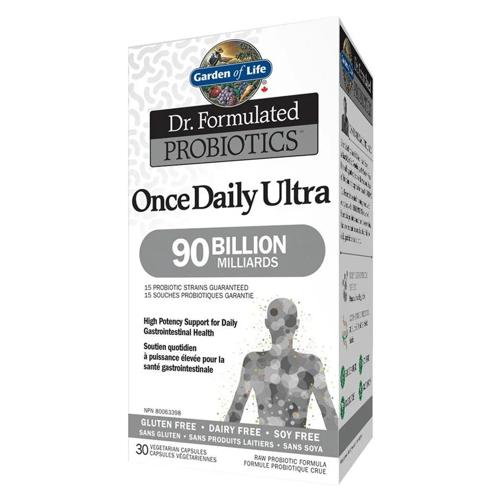 Probiotiques Once Daily Ultra 90 Milliards UFC Garden of Life - La Boite à Grains
