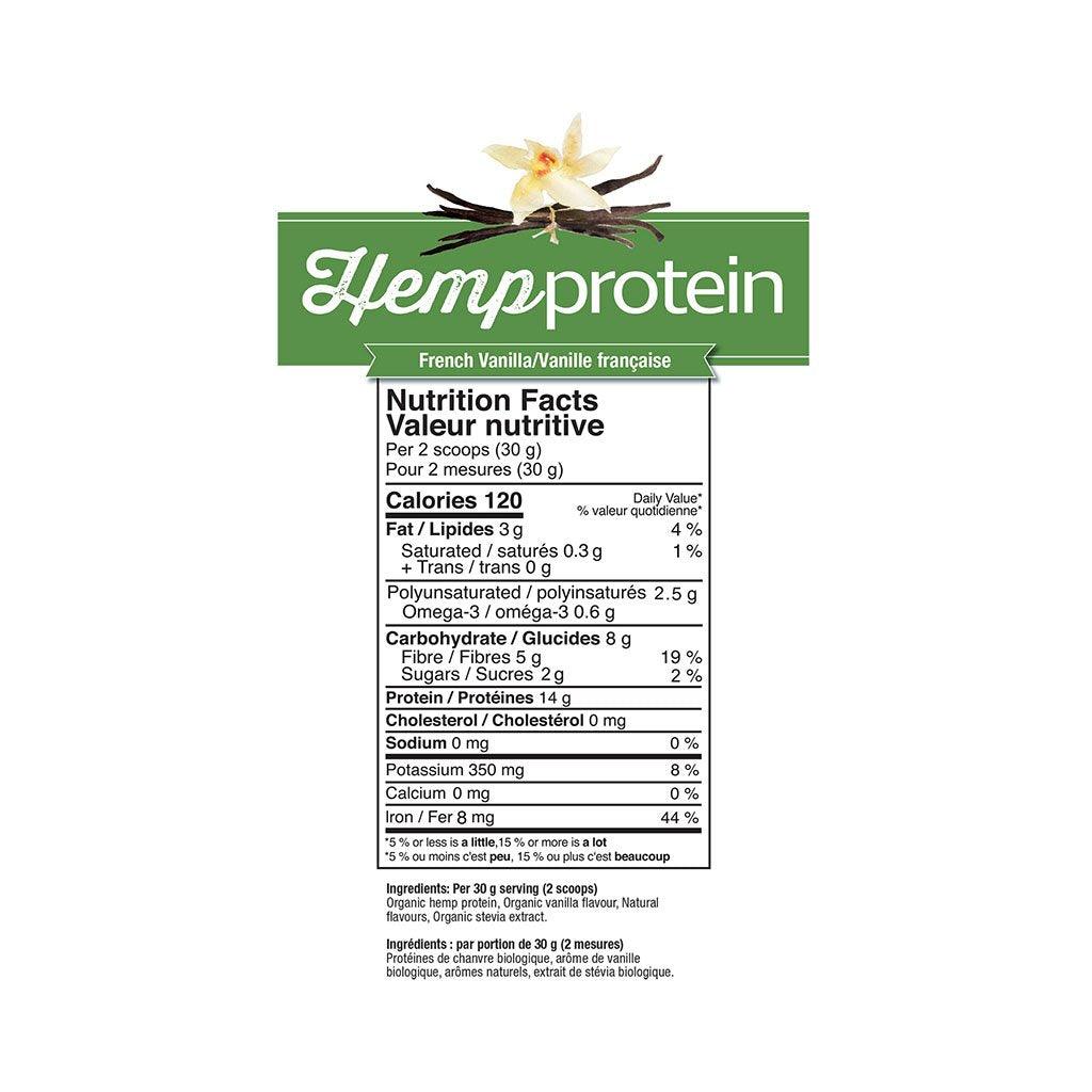 Prairie Naturals Organic French Vanilla Hemp Protein - La Boite à Grains