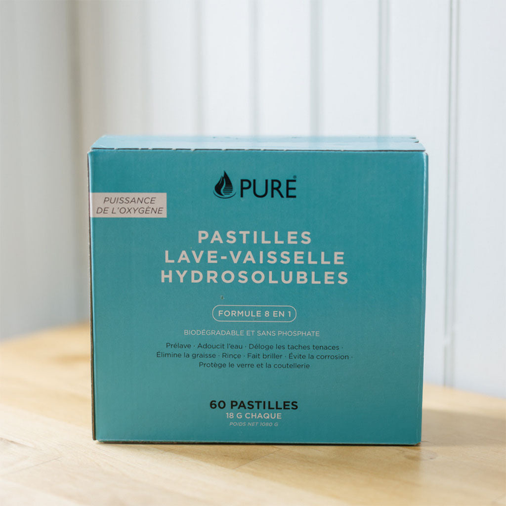 pastilles lave-vaisselle hydrosolubles Pure - La Boite à Grains