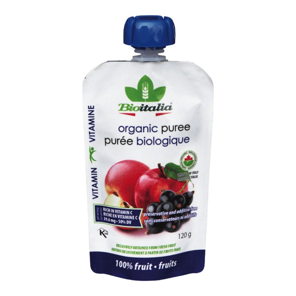 Purée Biologique Pommes & Cassis Bioitalia - La Boite à Grains