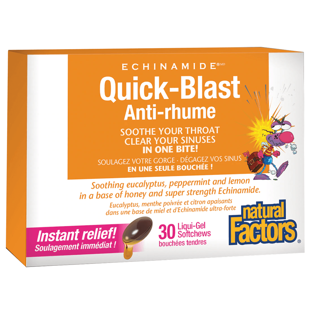 Quick-Blast Anti-Rhume Natural Factors - La Boite à Grains
