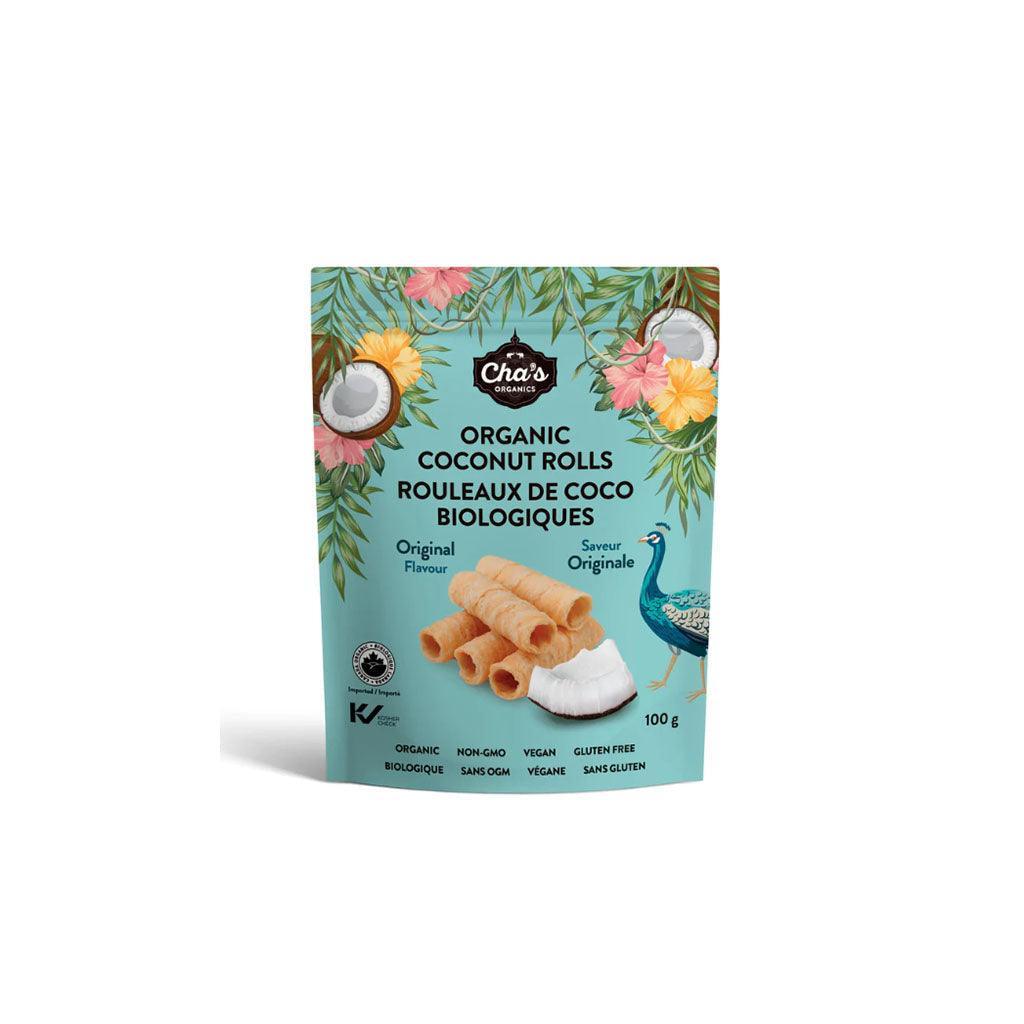 Rouleaux de Coco Biologiques Saveur Originale Cha's Organics - La Boite à Grains