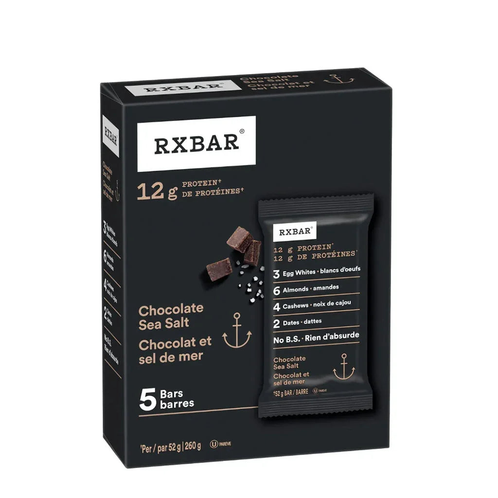 rxbar chocolate and sea salt 5 x 52 g - La Boite à Grains