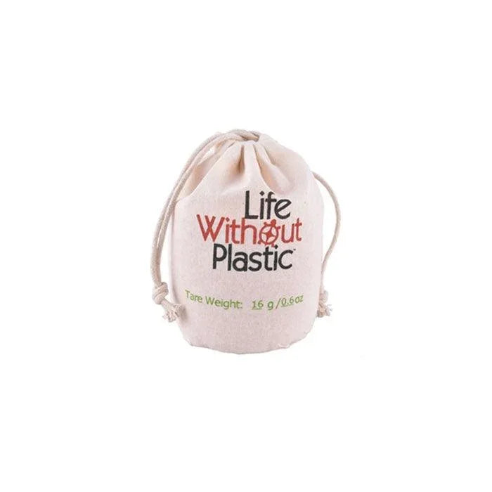 Small Life Without Plastic Organic Cotton Flat Bottom Bulk Bag - La Boite à Grains