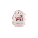 Small Life Without Plastic Organic Cotton Flat Bottom Bulk Bag - La Boite à Grains