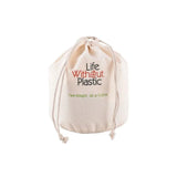 Grand Life Without Plastic Organic Cotton Flour Bulk Bag - La Boite à Grains