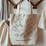 Sac Réutilisable pour le Marché à Colorier Dans le Sac - La Boite à Grains