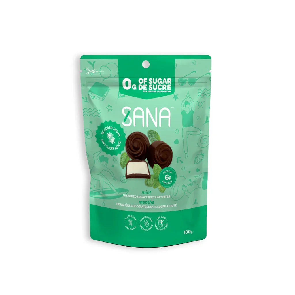 Sana mint chocolate bites - La Boite à Grains