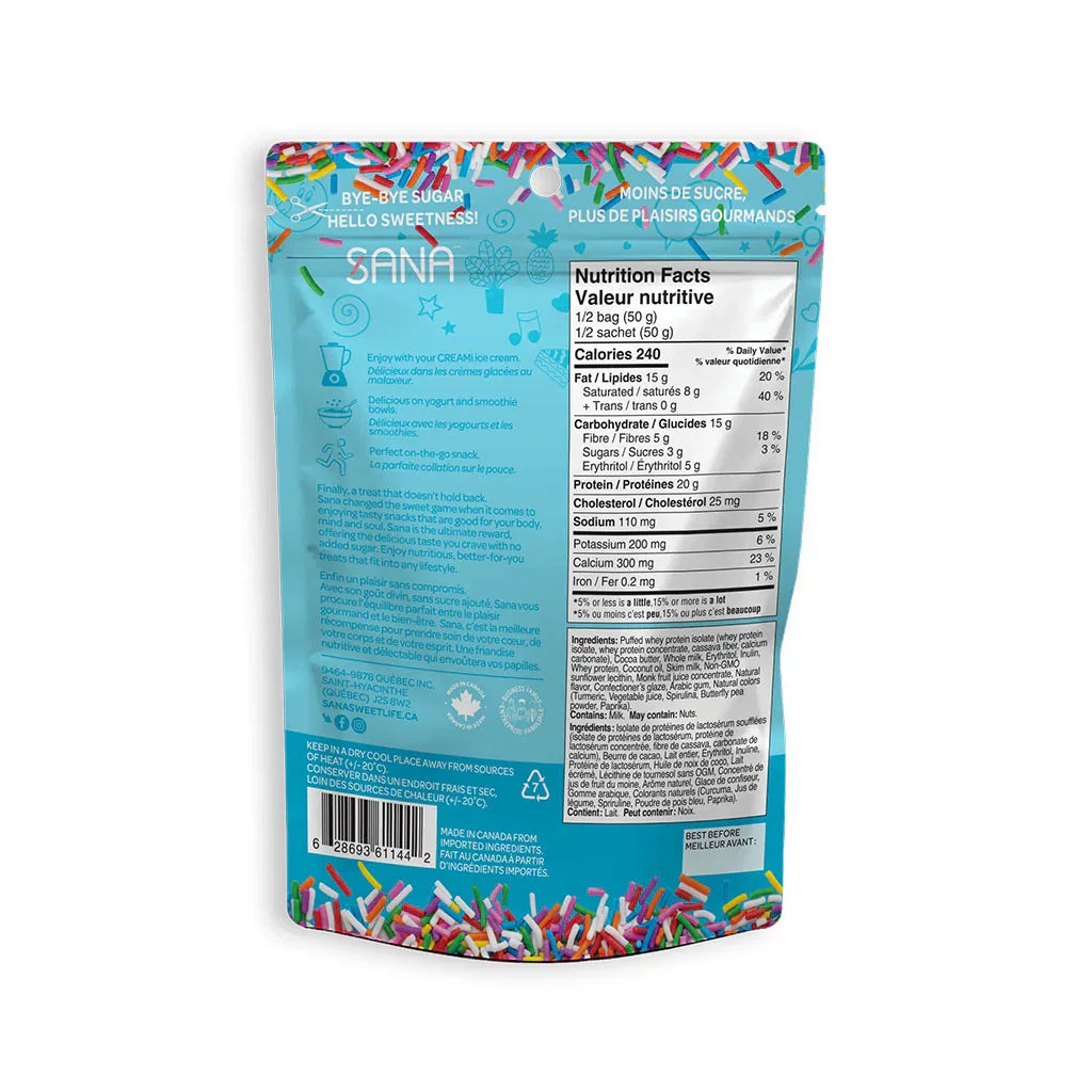 Sana Birthday Cake Flavor Chocolate Protein Bites - La Boite à Grains