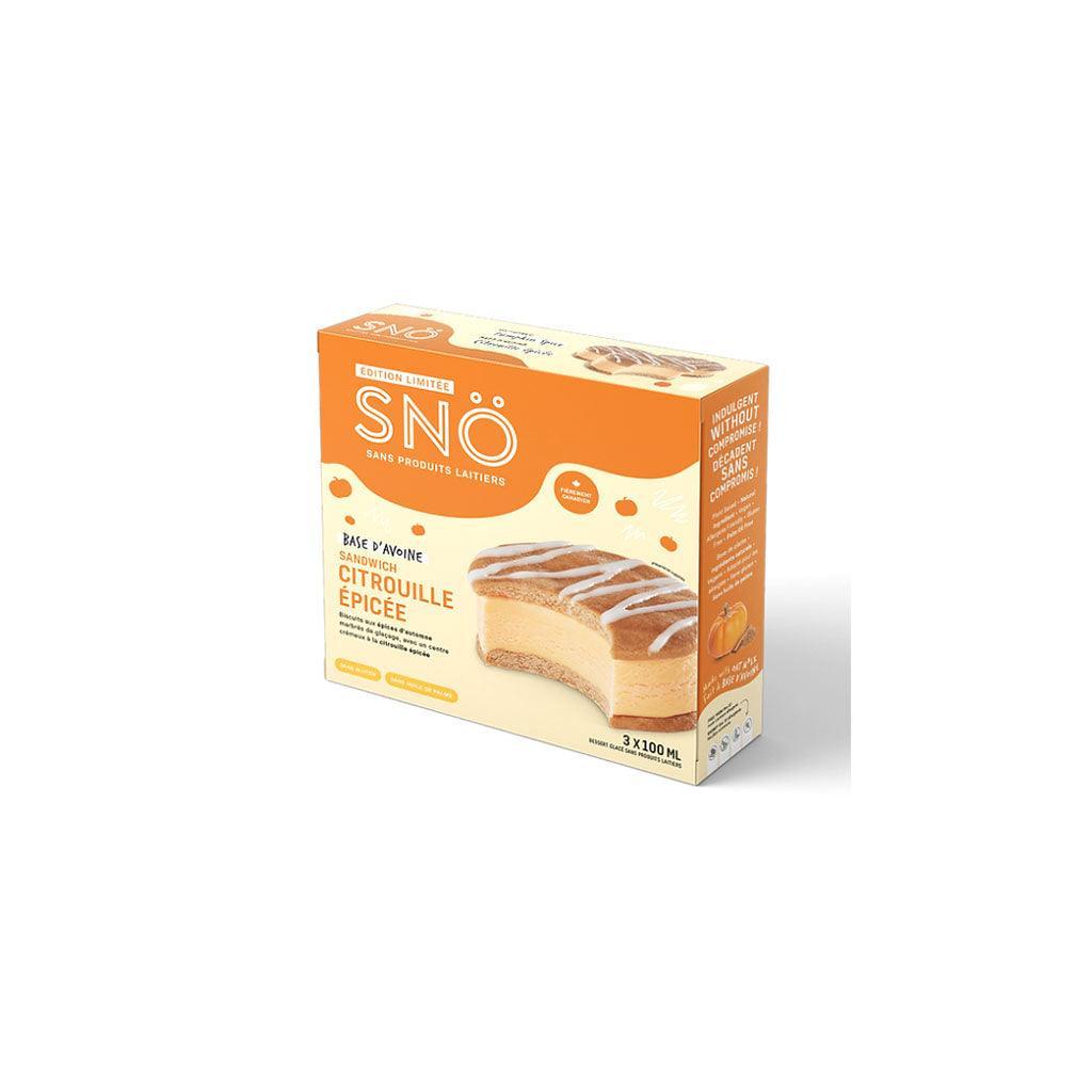 Snö Oat Base Spiced Pumpkin Frozen Sandwiches - La Boite à Grains