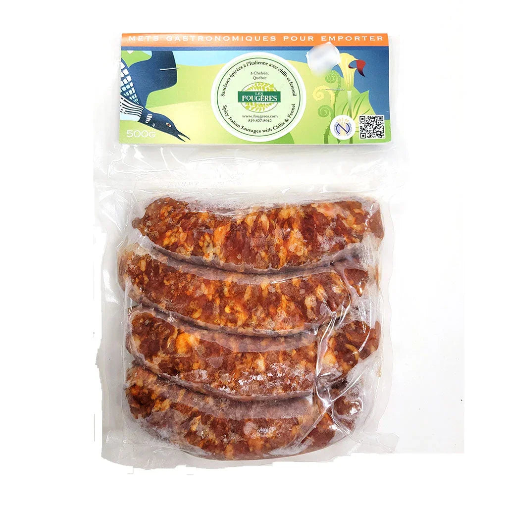spicy Italian sausages with chilies and fennel les fougères 500 g
