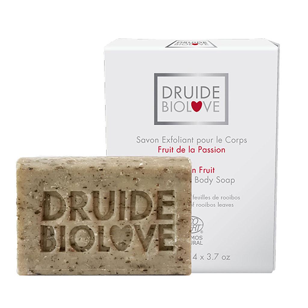 Savon Exfoliant pour le Corps Fruit de la Passion Druide - La Boite à Grains