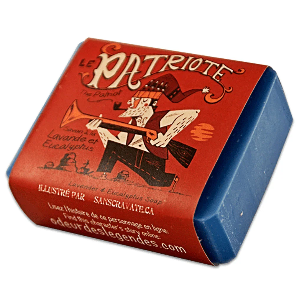 Le Patriote Soap - Lavender & Eucalyptus La Savonnerie des Diligences - La Boite à Grains