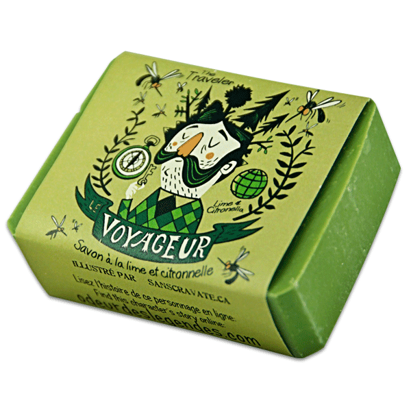 Savon Le Voyageur - Lime & Citronelle La Savonnerie des Diligences - La Boite à Grains