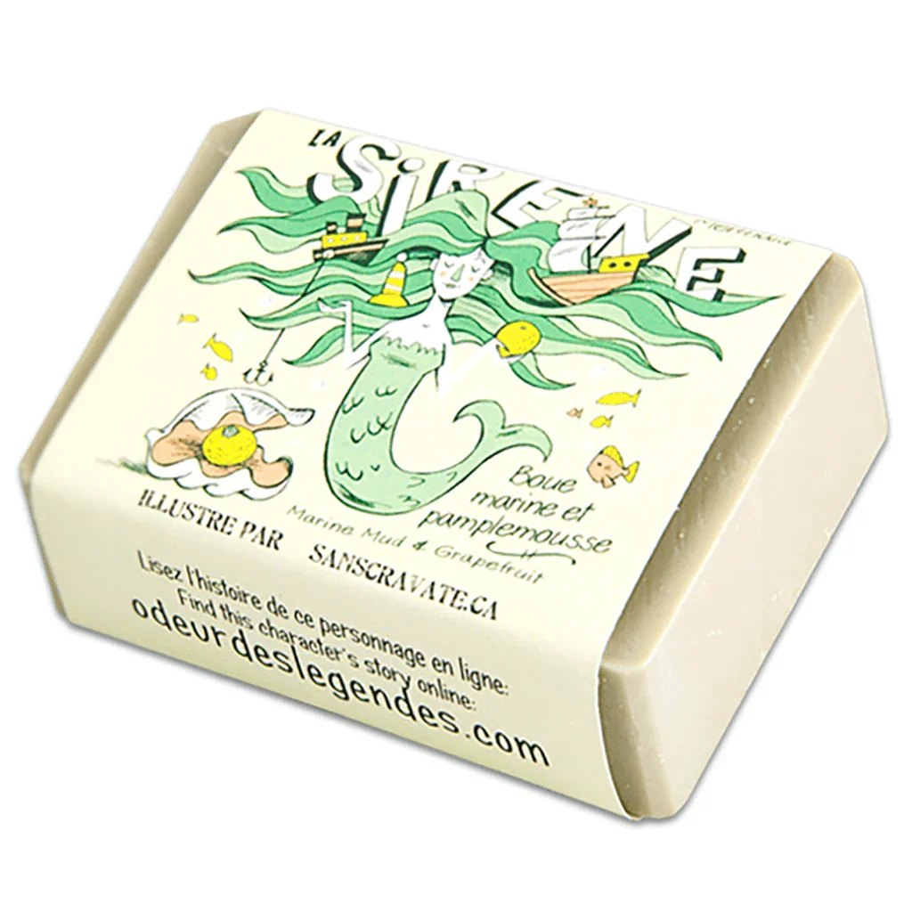 Savon Sirène Boue Marine & Pamplemousse La Savonnerie des Diligences - La Boite à Grains