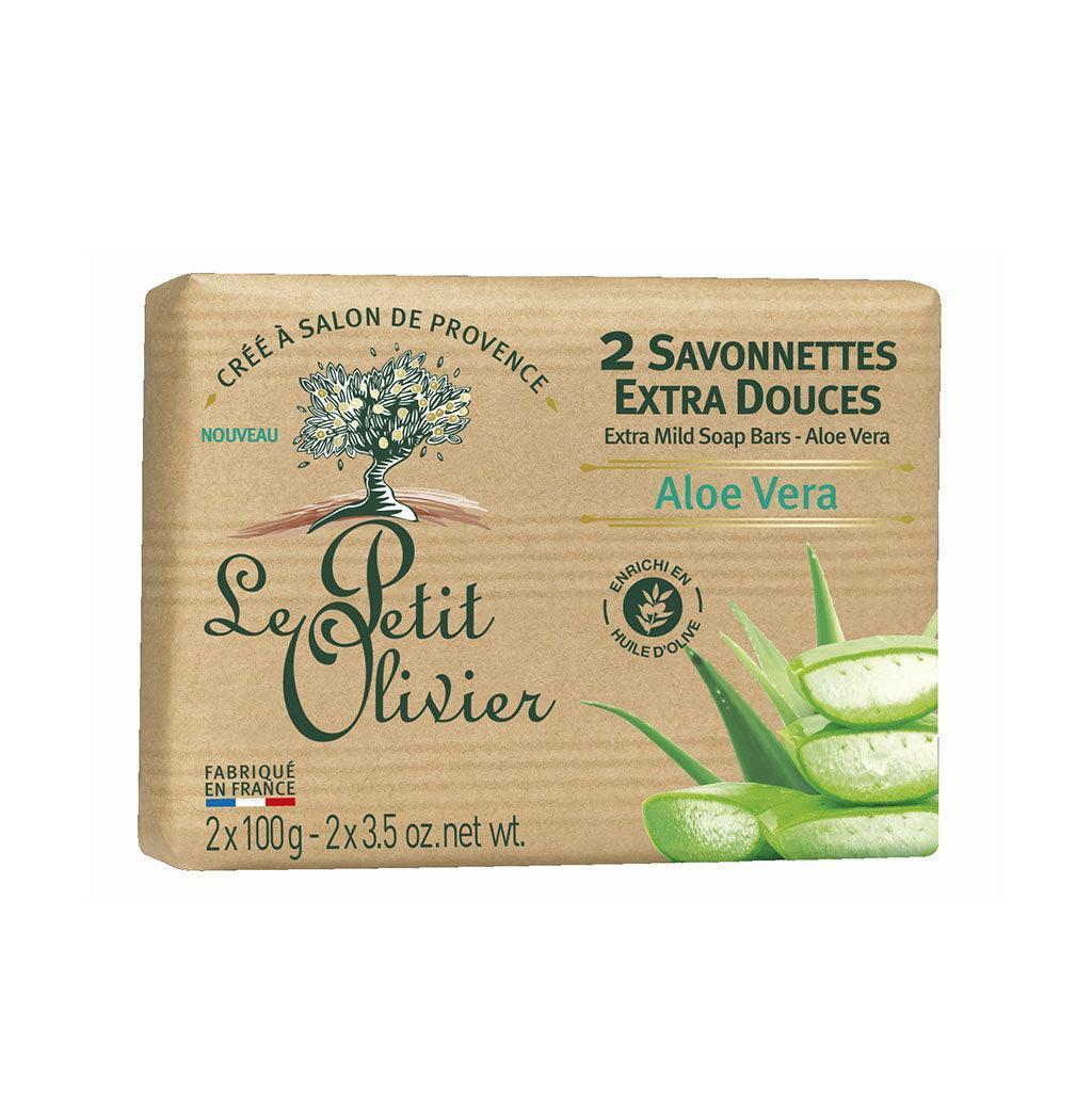 Le Petit Olivier Extra Soft Aloe Vera Soap Bars - La Boite à Grains