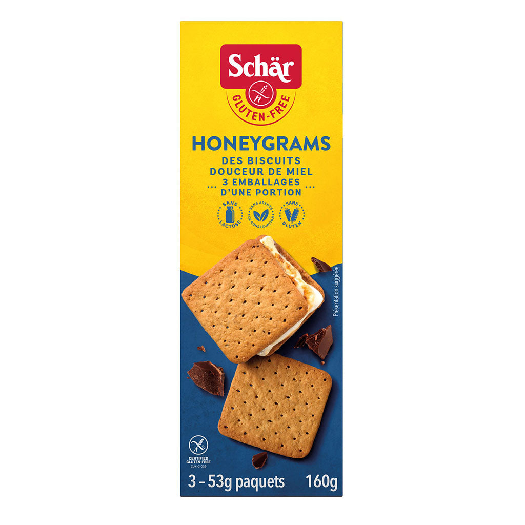 schär biscuits honeygrams douceur de miel 160 g