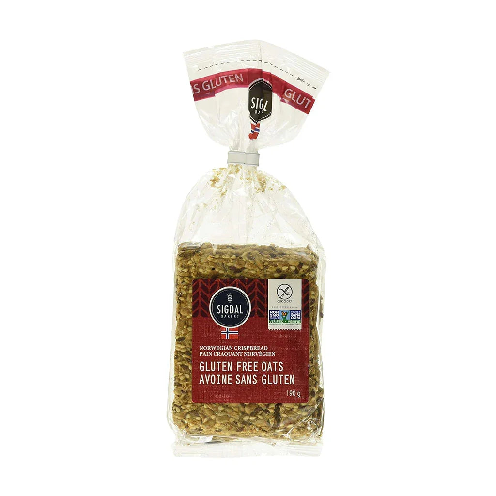 crunchy Norwegian gluten-free oat bread Sigdal - La Boite à Grains