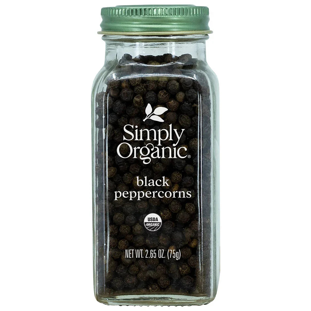 simply organic poivre noir en grains biologique 75 g