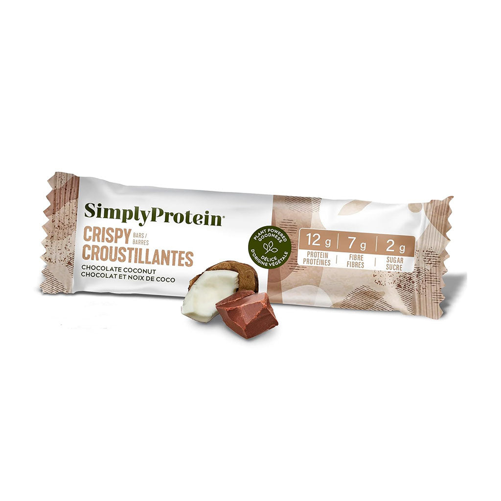 barre croustillante chocolat et noix de coco SimplyProtein - La Boite à Grains