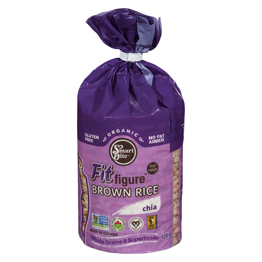 smart bite fit figure galettes minces riz brun chia - La Boite à Grains