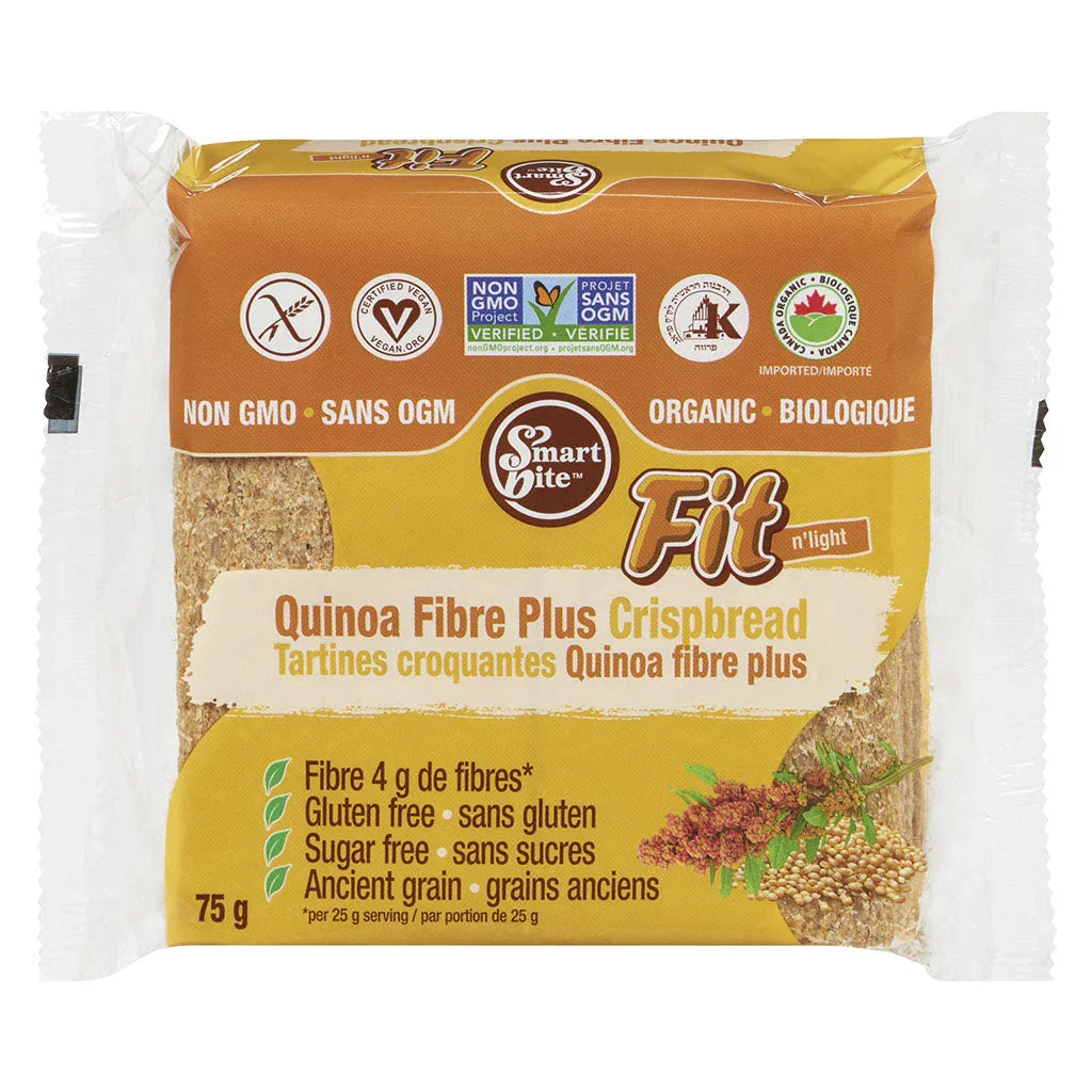smart bite crunchy toast quinoa fiber plus 75 g - La Boite à Grains