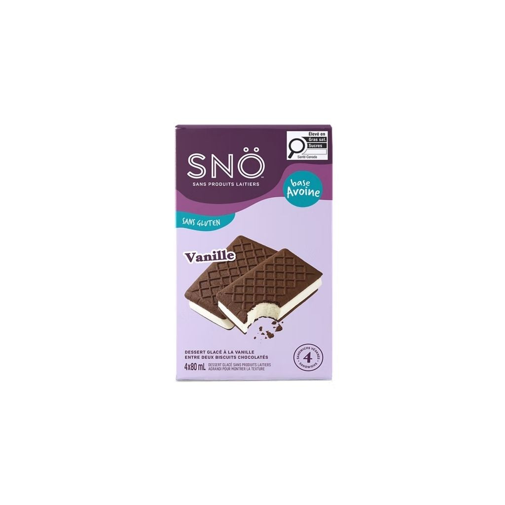 SNÖ vanilla ice cream sandwich - La Boite à Grains