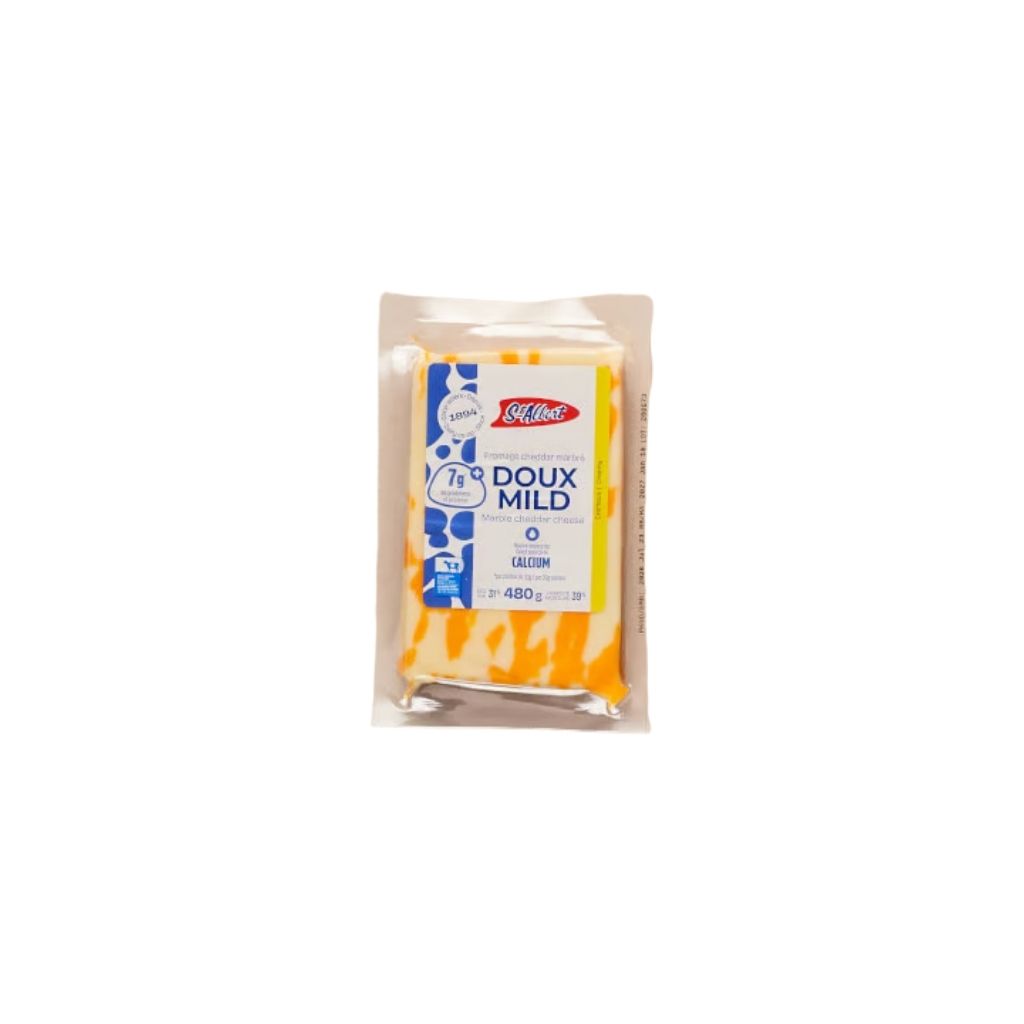 fromage cheddar doux marbré St-Albert - La Boite à Grains