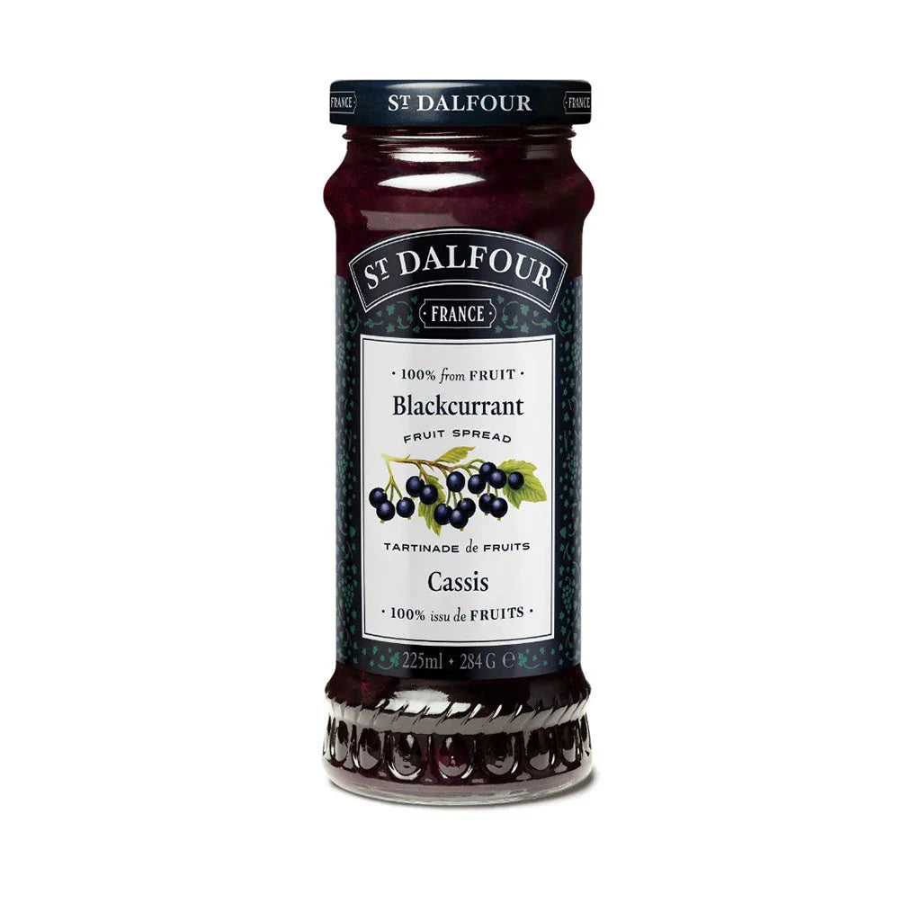 St-Dalfour blackcurrant fruit spread 225 ml