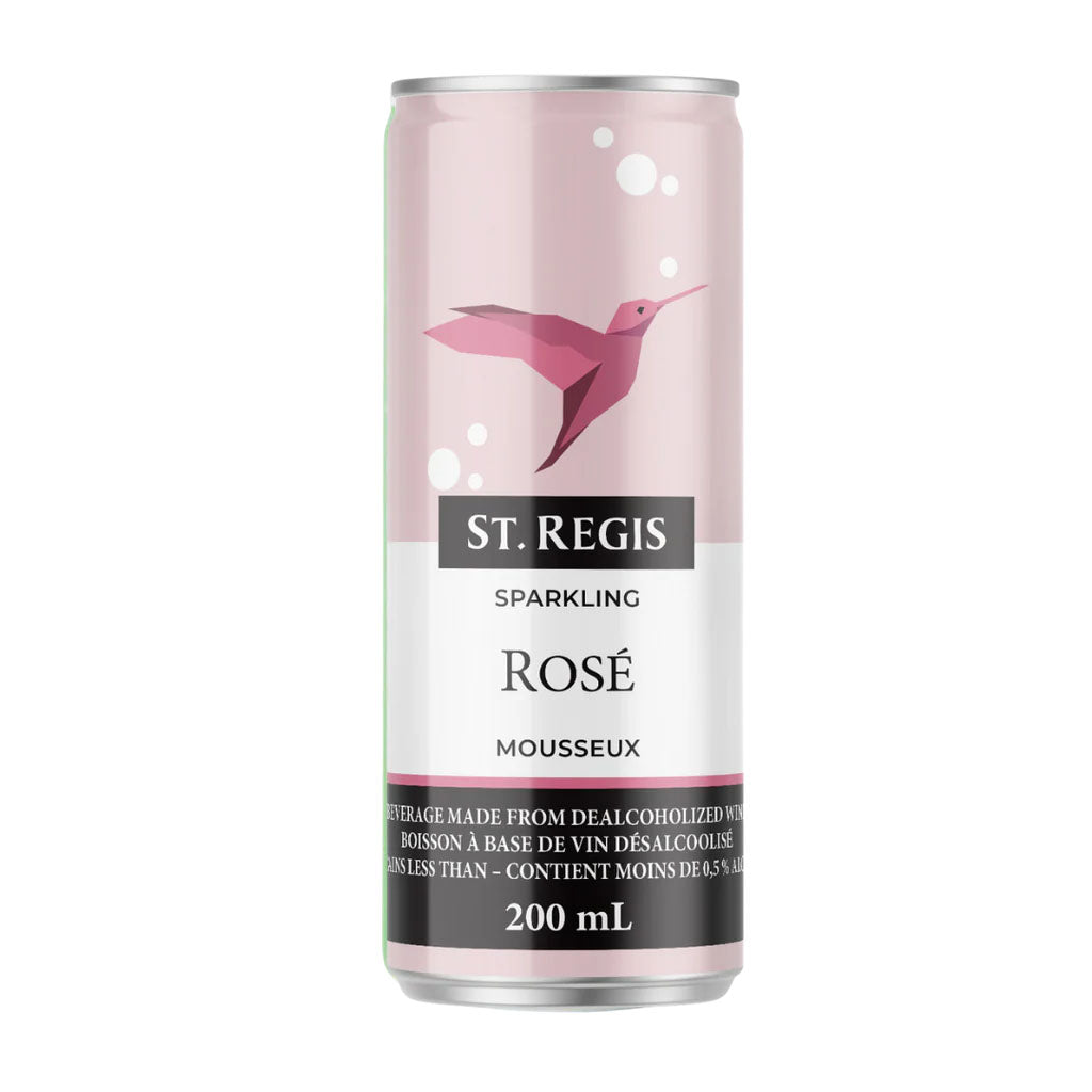 vin rosé mousseux St. Regis sans alcool - La Boite à Grains